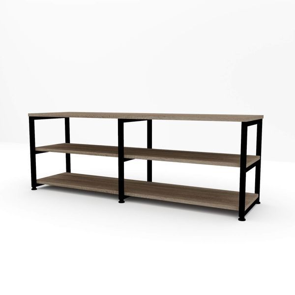 Тумба ТВ ЛОФТ FLASHNIKA ТВЛ-1 800x400x450 Дуб Венге/9005 бархат мат 15302 фото