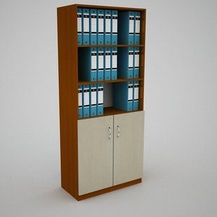 Офісна шафа FLASHNIKA Ш-28 600x330x1850 Дуб Венге 10183 фото