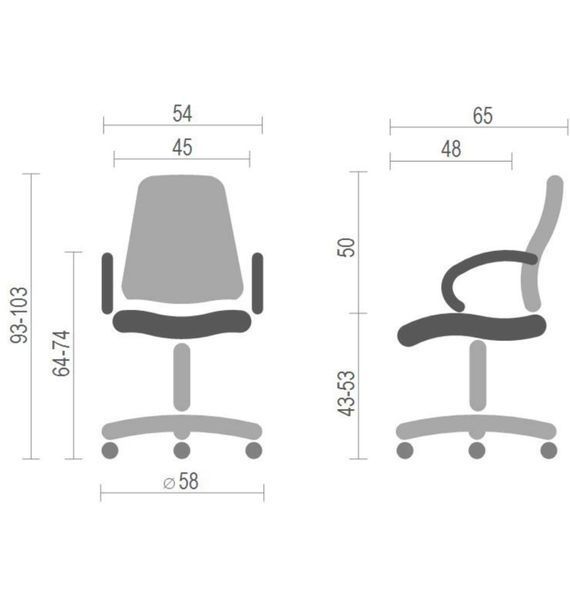 Крісло АКЛАС Тіто CH TILT Чорне 25833&minus;9437 фото