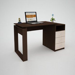 Офисный стол FLASHNIKA Эко-9 1150x600x750 Дуб Венге 13214 фото